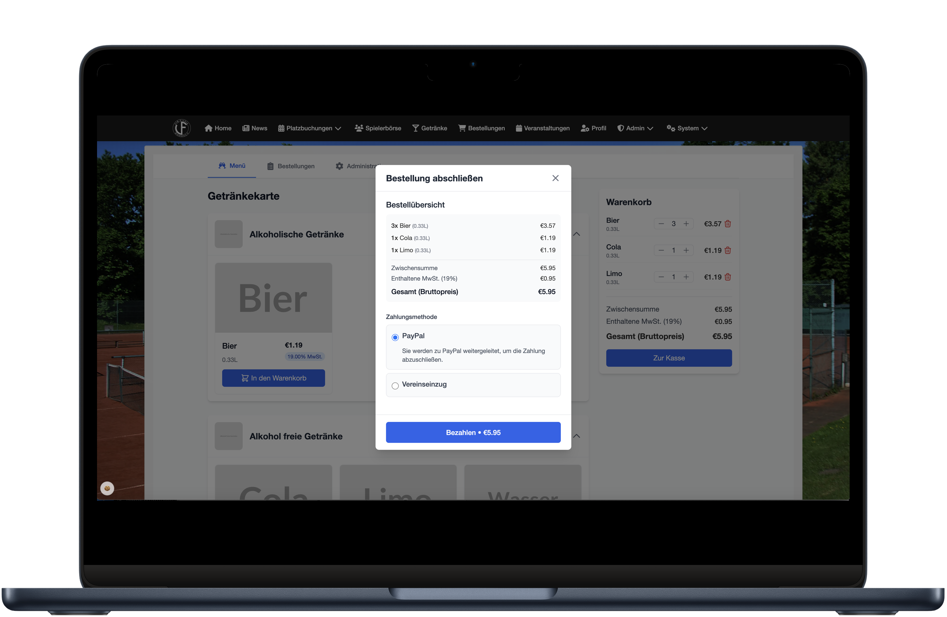 Buchungssystem Screenshot 9